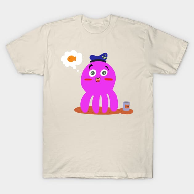 Captain Octopus T-Shirt by Fishonastick